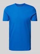 Christian Berg Men T-Shirt mit geripptem Rundhalsausschnitt in Royal, ...