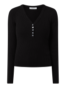 EDITED Pullover aus Viskosemischung Modell 'Alesia' in Black, Größe 40