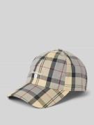 Barbour Basecap mit Label-Stitching Modell 'Tartan' in Beige, Größe 1