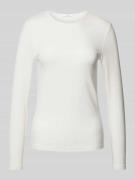 OPUS Longsleeve mit Rundhalsausschnitt Modell 'Sogeti' in Offwhite, Gr...