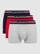 Lacoste Trunks mit Stretch-Anteil im 3er-Pack in Rot, Größe L