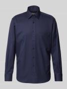 ETERNA Comfort Fit Business-Hemd mit Kentkragen in Marine, Größe 42