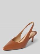 Lauren Ralph Lauren Lederpumps mit Pfennigabsatz Modell 'LOLAH' in Cog...