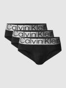 Calvin Klein Underwear Slip mit elastischem Bund in metallic im 3er-Pa...