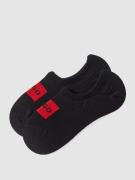 HUGO Füßlinge mit Label-Print im 2er-Pack in Black, Größe 39-42
