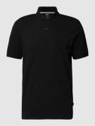 BOSS Poloshirt mit Label-Stitching Modell 'Pallas' in Black, Größe L