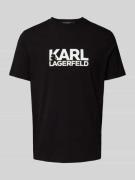 Karl Lagerfeld T-Shirt mit Label-Print in Black, Größe L