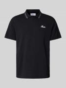 Balr. Poloshirt mit Label-Stitching in Black, Größe M