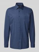 OLYMP Modern Fit Business-Hemd mit Kentkragen in Marine, Größe 42