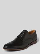 DIGEL Derby-Schuhe aus Leder Modell 'SELLENG' in Dunkelgrau, Größe 47