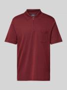 RAGMAN Regular Fit Poloshirt mit Brusttasche in Rot, Größe L