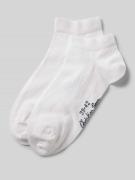 Christian Berg Woman Sneaker-Socken mit Label-Detail im 2er-Pack in We...