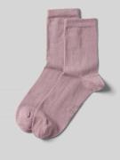 Christian Berg Woman Socken mit Label-Detail im 2er-Pack in Altrosa, G...