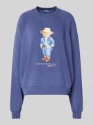 Polo Ralph Lauren Oversized Sweatshirt mit Motiv-Print in Dunkelblau, ...