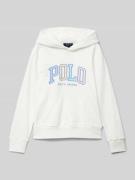 Polo Ralph Lauren Teens Hoodie aus reiner Baumwolle in Offwhite, Größe...