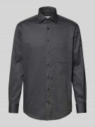 ETERNA Modern Fit Business-Hemd mit Kentkragen in Black, Größe 40