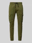 Alpha Industries Tapered Fit Cargohose mit elastischen Abschlüssen in ...