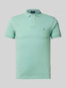 Polo Ralph Lauren Poloshirt mit Label-Stitching in Mint, Größe L