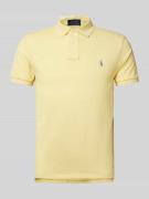 Polo Ralph Lauren Slim Fit Poloshirt mit Label-Stitching in DUNKEL GEL...