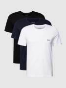 BOSS T-Shirt mit Label-Stitching im 3er-Pack Modell 'Classic' in Dunke...