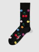 Happy Socks Socken mit Allover-Muster in Black, Größe 41-46