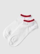 HUGO Sneakersocken mit Kontraststreifen im 2er-Pack Modell 'Tape' in W...