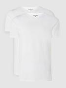 Jack & Jones Comfort Fit T-Shirt im 2er-Pack in Weiss, Größe L