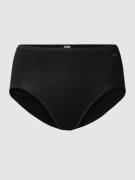 Mey Slip mit Label-Print Modell 'Superfine' in Black, Größe 46