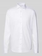 Profuomo Slim Fit Businesshemd aus Twill in Weiss, Größe 44