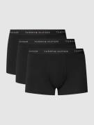 Tommy Hilfiger Trunks mit Logo-Stitching im 3er-Pack in Black, Größe M