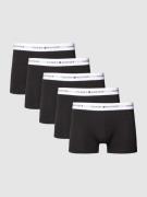 Tommy Hilfiger Trunks mit elastischem Bund im 5er-Pack in Black, Größe...