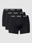 HUGO Trunks mit elastischem Logo-Bund im 3er-Pack in Black, Größe L