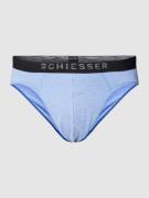 Schiesser Slip mit elastischem Bund in Bleu, Größe M