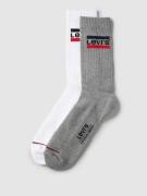 Levi's® Socken mit Label-Detail im 2er-Pack in Weiss, Größe 39-42