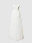 Luxuar Brautkleid mit Details aus Spitze in Offwhite, Größe 34