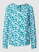 Montego Blusenshirt mit Allover-Print in Aqua, Größe 34