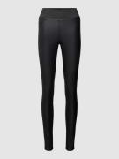 Soyaconcept Leggings in Leder-Optik Modell 'PAM' in Black, Größe 42