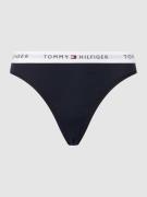 TOMMY HILFIGER String aus Baumwolle in Dunkelblau, Größe L