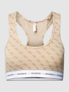 Guess Bralette mit Allover-Muster Modell 'CARRIE' in Beige, Größe S