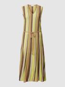 CINQUE Strickkleid aus Viskose-Mix mit Bindeg&#xFC;rtel Modell &#x27;Stripe&#x27; in ...
