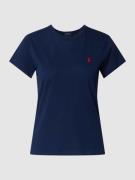 Polo Ralph Lauren T-Shirt mit Logo-Stitching in Blau, Größe L