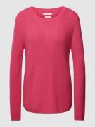 Brax Pullover mit Rundhalsausschnitt Modell 'Liz' in Pink, Größe 42