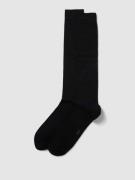 BOSS Socken mit geripptem Abschluss im 2er-Pack in Black, Größe 39-42