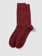 BOSS Socken aus Baumwoll-Mix im 2er-Pack in Dunkelrot, Größe 39-42