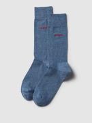 HUGO Socken mit Label-Detail im 2er-Pack in Hellblau, Größe 39-42