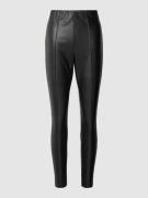 s.Oliver BLACK LABEL Leggings mit Ziernähten in Black, Größe 44