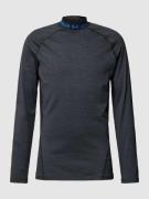 Under Armour Longsleeve mit Stehkragen in Black, Größe S