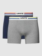 Levi's® Boxershorts mit Label-Bund im 2er-Pack in Marine, Größe L