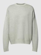 Jack & Jones Strickpullover in Melange-Optik mit überschnittenen Schul...