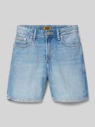 Jack & Jones Jeansshorts mit Kontrastnähten in Hellblau, Größe 134